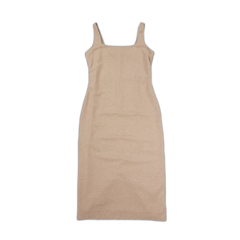 NEW Travis Mathew Friday Ponte Midi Dress Heather Portabella Minimal Clean Girl